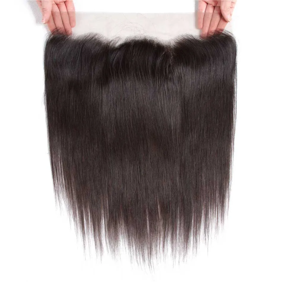 Tuneful 13x4 Lace Front Closure Straight 100% Remy Human Hair Transparent Lace Pre Plucked