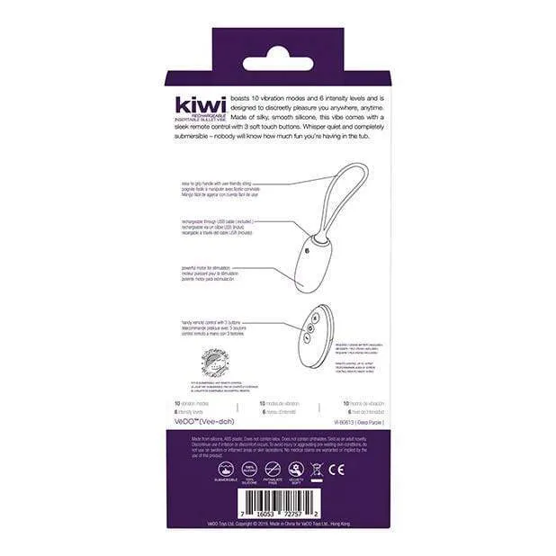 VeDO - Kiwi Remote Control Rechargeable Egg Vibrator