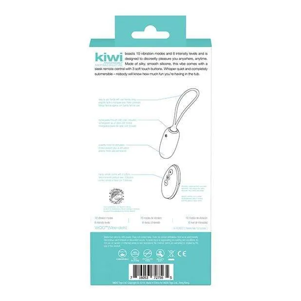 VeDO - Kiwi Remote Control Rechargeable Egg Vibrator