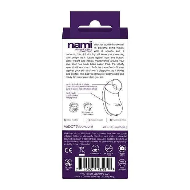 VeDO - Nami Rechargeable Sonic Clitoral Air Stimulator