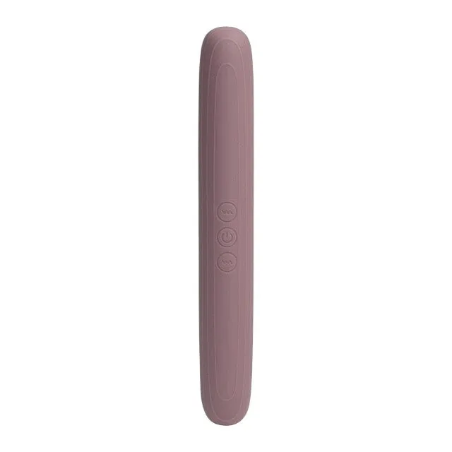 Vibrator DREAMTOYS Nude Ailee Double Vibrator. cu două capete. 10 funcții de vibrație. rezistent la apă IPX6. mov
