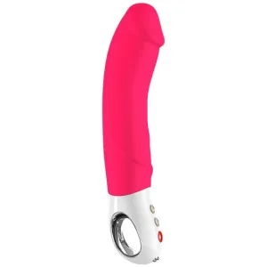 Vibrator FUN FACTORY Big Boss. design curbat pentru stimularea punctului G. 12 funcții de vibrație. rezistent la apă. roz