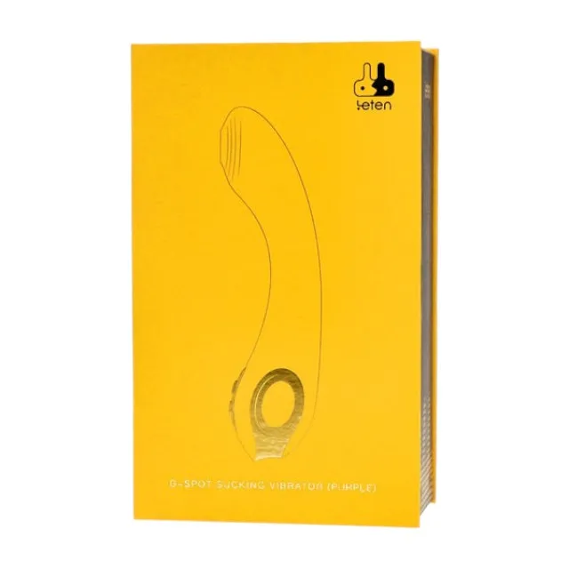 Vibrator LETEN G-Spot Sucking Vibrator. pentru stimularea punctului G. cu funcții multiple de aspirare și vibrație. mov cu auriu