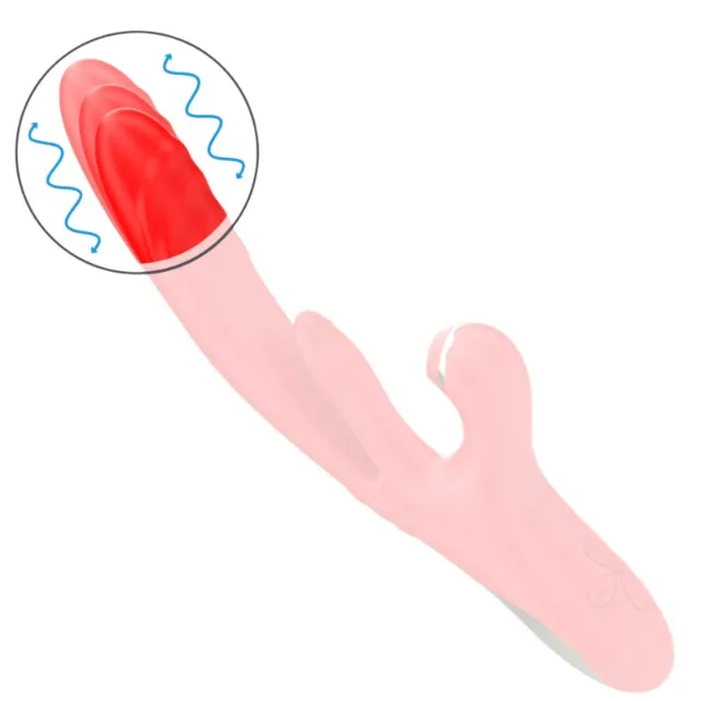 Vibrator multifuncțional INTENSE KAROL. 3 funcții de penetrare automată. 10 funcții de oscilare. 7 funcții de aspirare. roșu