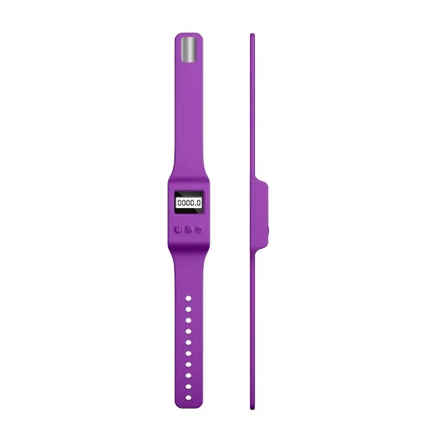 Vibrator wand SEXERCISE Pelvic Muscle Training Set. pentru exerciții kegel. 10 funcții de vibrație. control prin telecomandă tip ceas. mov