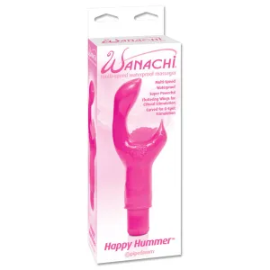 Wanachi Happy Hummer Multi-Speed Waterproof Massager Dual Stimulator Pink