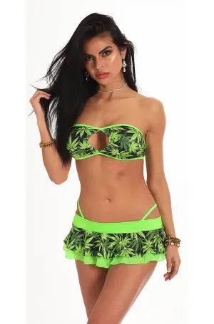 Weed 3 Pc Skirt Set