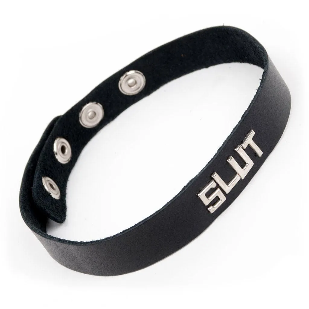 Word Collar - Slut. Slave